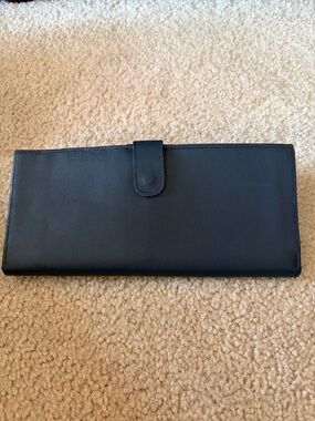 Classic Navy Blue Long Wallet